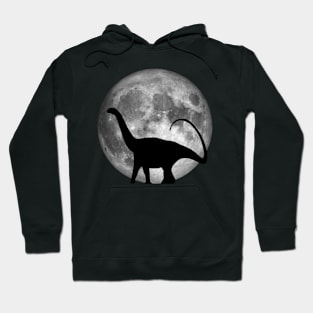 Brontosaurus On The Moon Hoodie